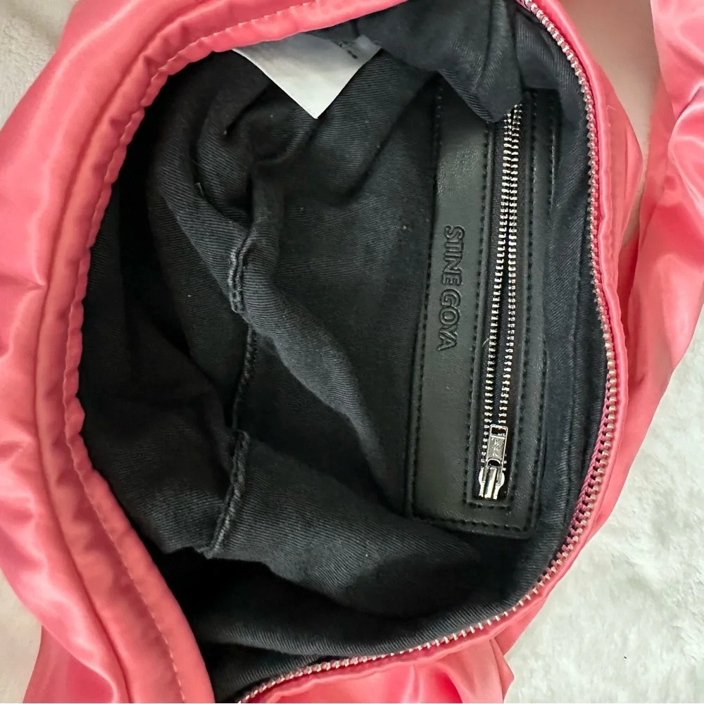 STINE GOYA Julius 1640 Pink Satin hobo bag